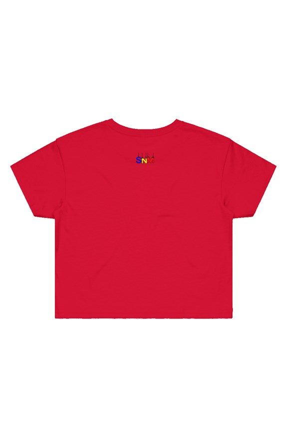 50/50 - Crop Tee - Red