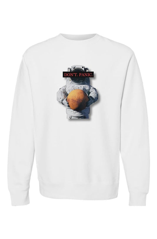 DONT PANIC MOON MAN - SWEATER - White