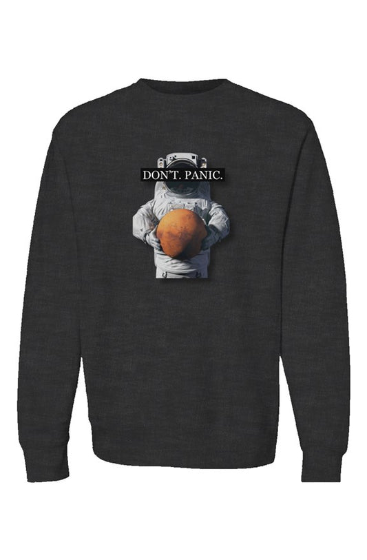 DONT PANIC MOON MAN - SWEATER - BLK