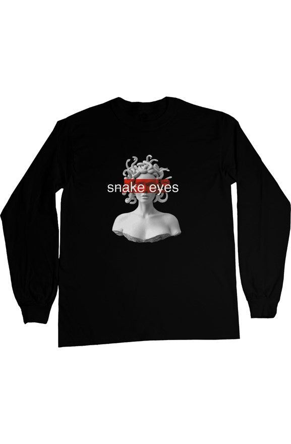 SNAKE EYES - LONG SLEEVE TEE - BLK